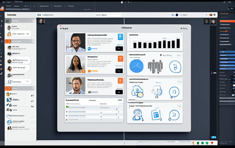 Centralized Information Hub**
A digital workspace interface showcasing a central hub for project information. Icons represent design files, documents, meeting notes, and sketches, all accessible within a clean, organized cloud storage platform. Include team members avatars collaborating seamlessly.
**